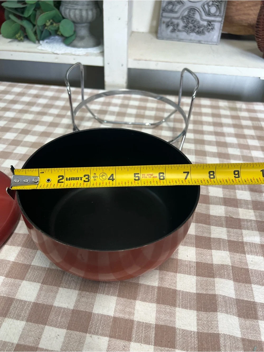 Vintage mid century cookware bounty by wear ever red ombré 2 quart grandma core